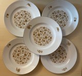 5 FARFURII DIN PORTELAN HENNEBERG PORZELLAN 1777 MADE IN GDR D23cm