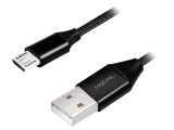 Cablu USB 2.0 A la Micro B 0.3m Negru