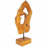 Sculptura abstracta din lemn exotic Islands, L