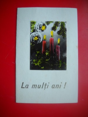 HOPCT 9081 LA MULTI ANI / -FELICITARE CRACIUN / AN NOU -2 FILE -CIRCULATA foto