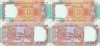 2 x 1997 , 10 rupees ( P-88f ) - India - stare aUNC Serie consecutiva !