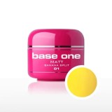 Gel UV Silcare Base One Matt - Banana Split 01, 5g