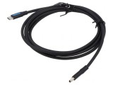 Cablu USB 2.0 USB B Mini la USB C 2m Negru, Vention