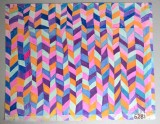 Marlene Sturz design model abstract pentru imprimeuri textile tempera cca 1970