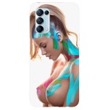 Husa compatibila cu Oppo A31 model Color Party, Silicon, TPU, Viceversa, Transparent, Carcasa