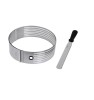 Forma Feliat Blat Tort Ernesto Inox, Cutit Inclus, 7 Etaje, Diametru 24-33cm