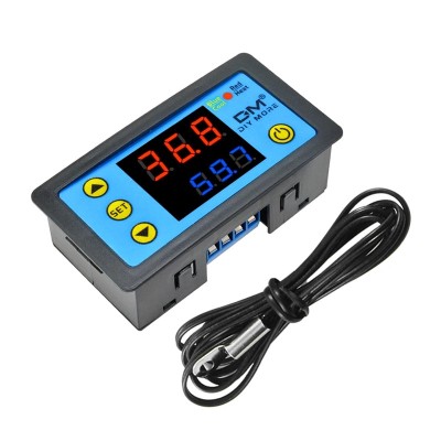 Termostat digital W3231 cu afisaj LED si senzor NTC, controler temperatura 12V foto