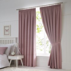 Draperie din catifea cu rejansa, Premium, 150x260 cm, densitate 700 g/mp, Roz pudra