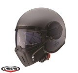 Cumpara ieftin Casca pentru scuter - motocicleta Caberg model Ghost gun metal (titanium) mat &ndash; fibra de sticla M (57/58cm)