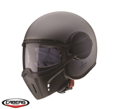 Casca pentru scuter - motocicleta Caberg model Ghost gun metal (titanium) mat &amp;ndash; fibra de sticla M (57/58cm) foto