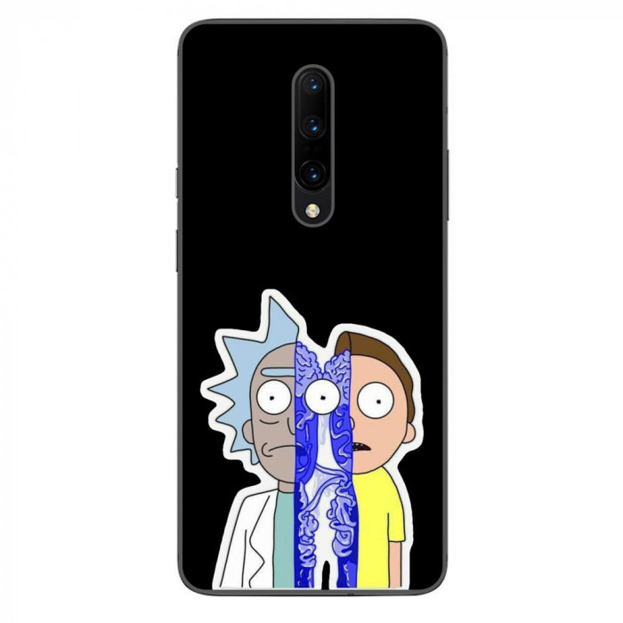 Husa compatibila cu OnePlus 7 Pro Silicon Gel Tpu Model Rick And Morty Connected