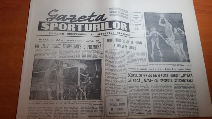 gazeta sporturilor 26 ianuarie 1990-interviu cu generalul silviu stanculescu