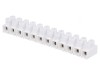Regletă de conexiuni terminal cu șurub albă 2,5mm2 400V 24A