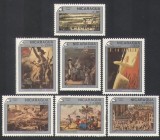 Nicaragua 1989 - Revoluția franceza, picturi, arta, serie neuzata