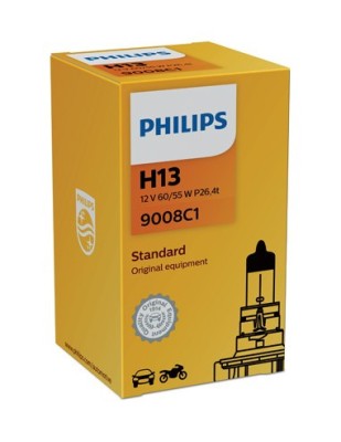 Bec auto PHILIPS H13 55W 12V VISION foto