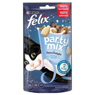 Recompensa pisici / hrana complementara Felix Party Mix Dairy, lapte, iaurt si branza, 60 g foto