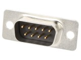 Mufă tată D-Sub 9 PIN HD cu lipire și placare aurită