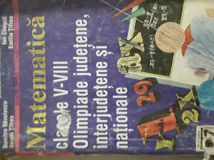 Matematica Clasele 5-8 olimpiade judetene, interjudetene si nationale 1996