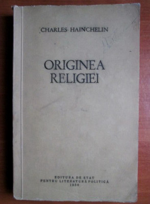 Charles Hainchelin - Originea religiei (1956) foto