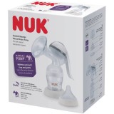 Pompă de s&acirc;n manuală NUK, cu pernă moale din silicon și manetă ergonomică, include biberon NUK Perfect Match 150 ml, 1 bucată