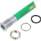 Lampă de Control LED Verde &Oslash;8mm IP67 Alamă