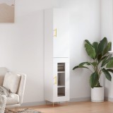 vidaXL Dulap &icirc;nalt, alb, 34,5x34x180 cm, lemn prelucrat