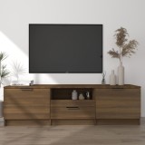 VidaXL Comodă TV, stejar maro, 140x35x40 cm, lemn prelucrat