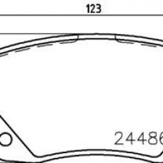 Set placute frana punte spate Ford Transit 2006-2013; Transit Tourneo 2006-2013, marca SRLine S70-1218