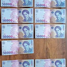 Bancnote 50.000 lei NECIRCULATE - România, 1996