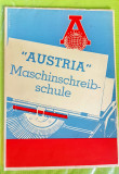 F332-Manual masini de scris vechi Austria cu reclame de perioada interbelica.