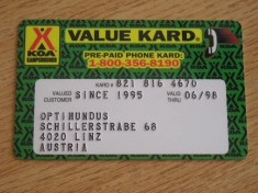 B12 12 - Card incarcare mobil - foarte vechi - piesa de colectie