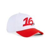 Ferrari șapcă de baseball Charles Leclerc #16 white Graphic F1 Team 2026 - Universală