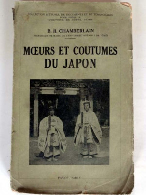 MOEURS ET COUTUMES DU JAPON - B.H. CHAMBERLAIN foto