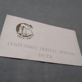 Cumpara ieftin INVITATIE CENTENARUL LICEULUI DECEBAL DEVA 1871-1971