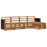vidaXL Set de canapele de exterior 5 pcs natural 3384220