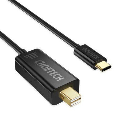 Cablu USB Type C - Mini Displayport Choetech XCM-1501 1.5m negru foto