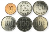 Coreea de Sud , lot 38 - 10 Won 2021 + 5 buc x 100 Won 2003 , 2008 , 2009 , 2010 , 2011, Asia, Cupru-Nichel