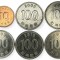 Coreea de Sud , lot 38 - 10 Won 2021 + 5 buc x 100 Won 2003 , 2008 , 2009 , 2010 , 2011