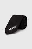 Cumpara ieftin Moschino cravata de matase culoarea negru