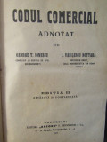Codul comercial adnotat de G.T. Ionescu și I.Vasilescu Nottara