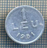 AX 769 MONEDA- ROMANIA - 1 LEU -ANUL 1951 -STAREA CARE SE VEDE