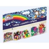Accesorii creatie metal confetti stele, diverse modele,5 dimensiuni