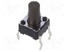 Microintrerupator 6x6x3.5mm, (ON)-OFF, SPST, ALPS - SKHHAPA010