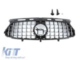 Grila tip GT crom/neagra potrivita pentru Mercedes GLA H247 2020-2024 cu bara de protectie A Design Performance AutoTuning