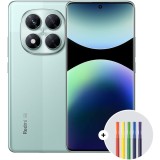 Telefon mobil Xiaomi Redmi Note 14 Pro, 8GB RAM, 256GB, 5G, Coral Green + Xiaomi High-capacity gel pen