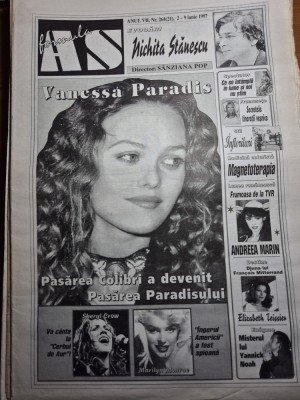 ziarul formula as 2 -9 iunie 1997 - andreea marin, nichita stanescu ,venessa paradis foto