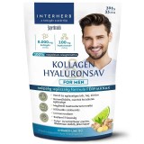 Pudra de colagen si hialuron pentru barbati Interherb cu aroma de ghimbir si lamaie 396 gr