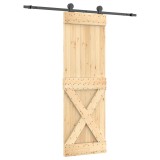 Cumpara ieftin Usa glisanta cu set de feronerie 70x210 cm, lemn masiv de pin