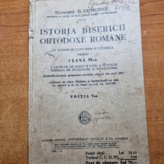 istoria bisericii ortodoxe romane cu notiuni de catehism si liturgica-anul 1935