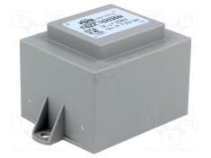 Transformator &icirc;ncapsulat INDEL 18VA 230VAC 7,5V 2,4A PCB IP00